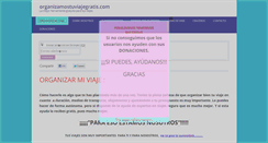 Desktop Screenshot of organizamostuviajegratis.com