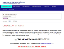 Tablet Screenshot of organizamostuviajegratis.com